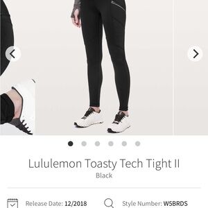 Lululemon Athletica Black Performance Tights
